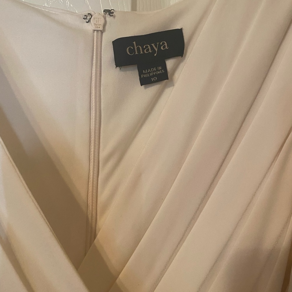 Black and white ruched dress